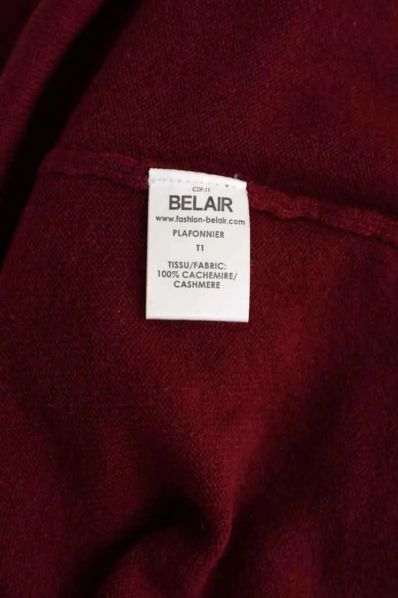 Pull Belair Plafonnier Bordeaux en Cachemire