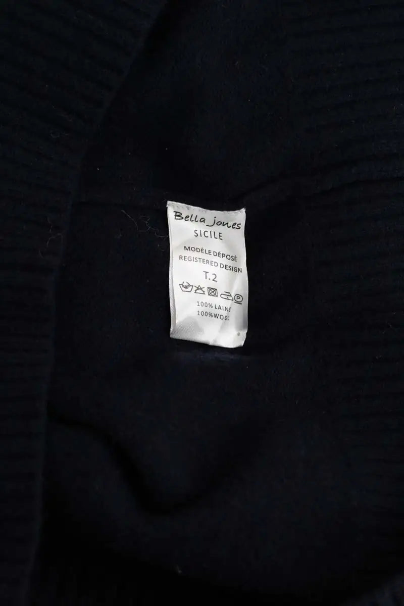 Pull Bella Jones Sicile Bleu en Laine