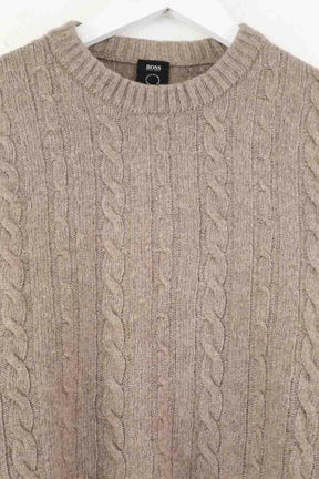 Pull Boss Marron en Laine