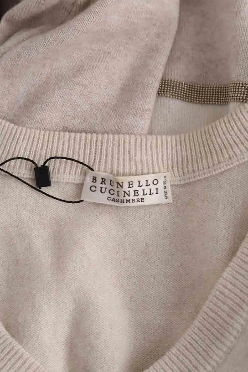 Pull Brunello Cucinelli Beige en Cachemire