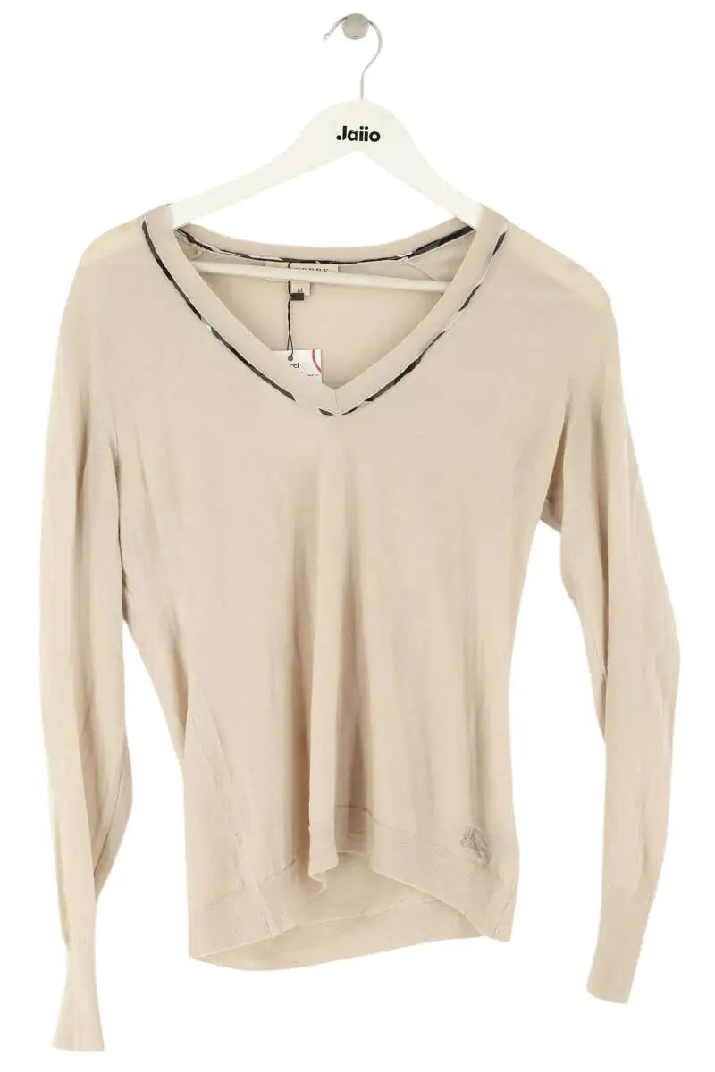 Pull Burberry Beige en Laine, taille M - Seconde Main