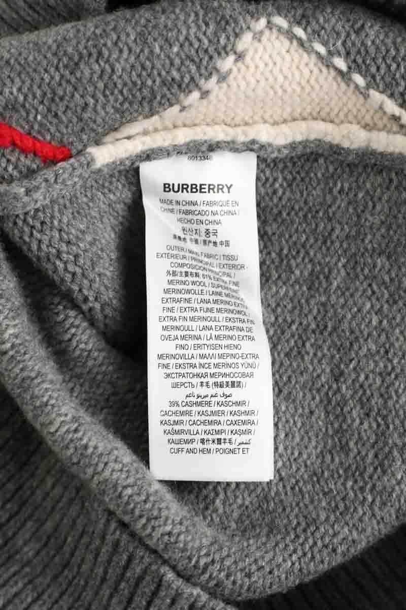 Pull Burberry Gris en Laine