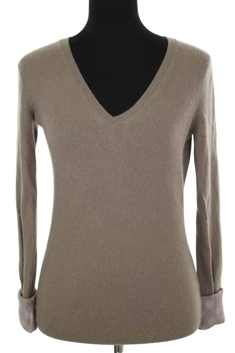 Pull Burberry Marron en Cachemire, taille S - Seconde Main