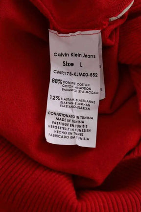 Pull Calvin Klein Rouge en Coton