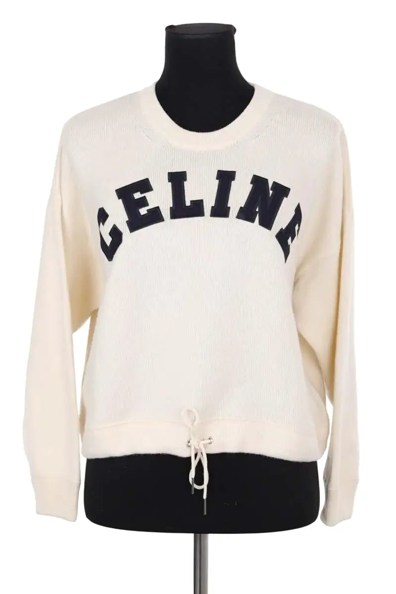 Pull Celine Beige en Laine, taille XS - Seconde Main