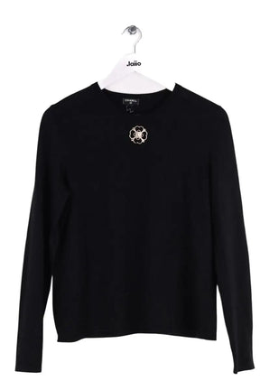 Pull Chanel Noir en Cachemire, taille L - Seconde Main