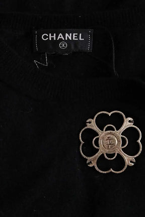 Pull Chanel Noir en Cachemire