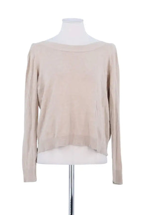 Pull Claudie Pierlot Beige en Coton, taille S - Seconde Main
