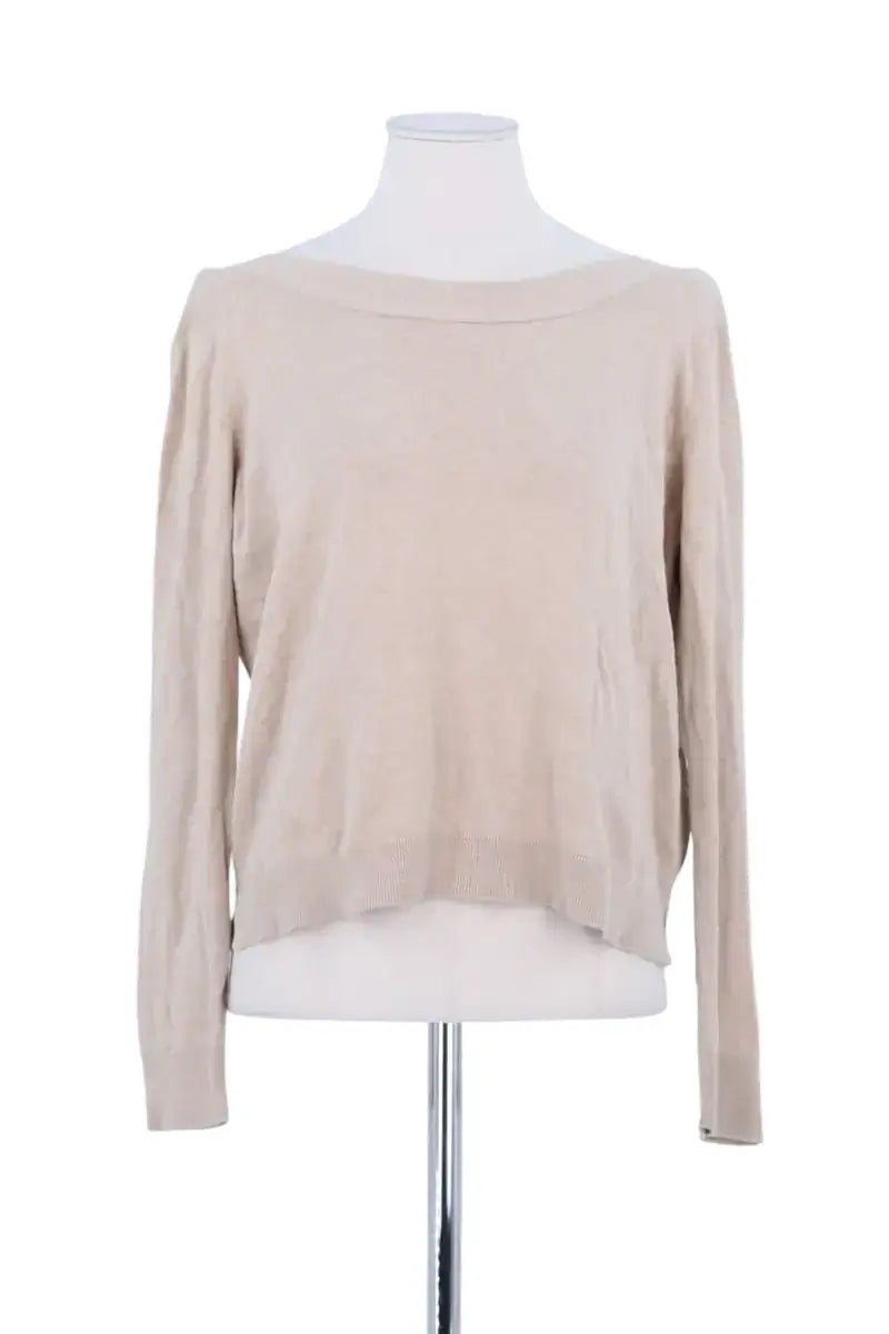 Pull Claudie Pierlot Beige en Coton, taille S - Seconde Main