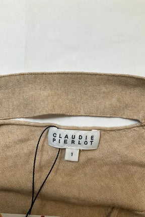 Pull Claudie Pierlot Beige en Coton