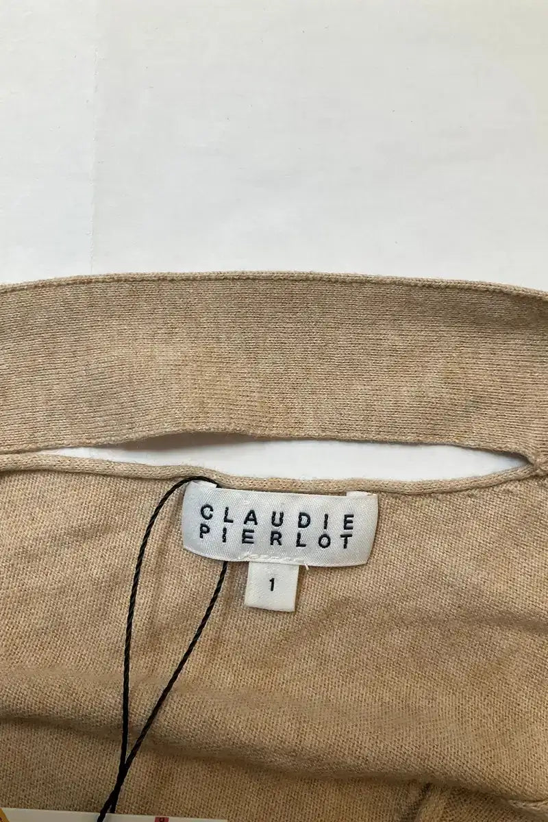 Pull Claudie Pierlot Beige en Coton