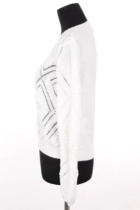 Pull Claudie Pierlot Blanc en Coton