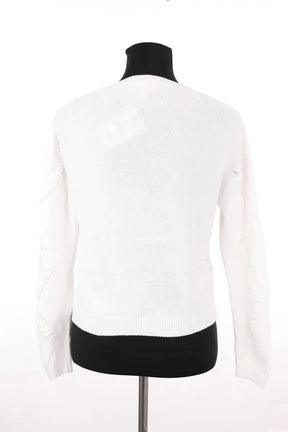 Pull Claudie Pierlot Blanc en Coton