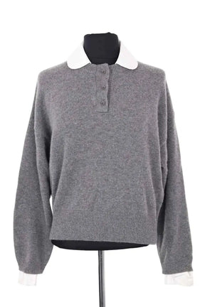 Pull Claudie Pierlot Gris en Cachemire, taille S - Seconde Main