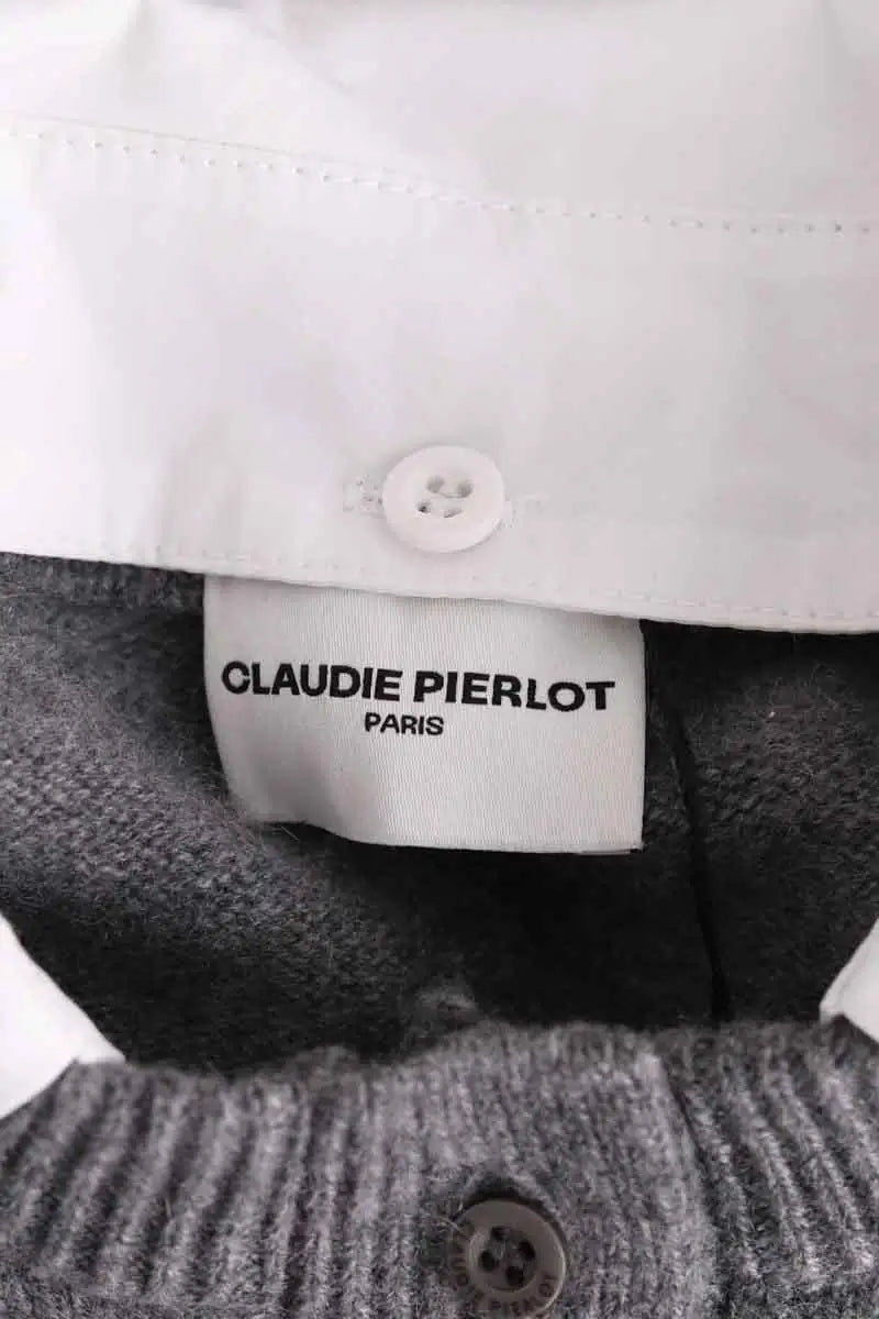 Pull Claudie Pierlot Gris en Cachemire