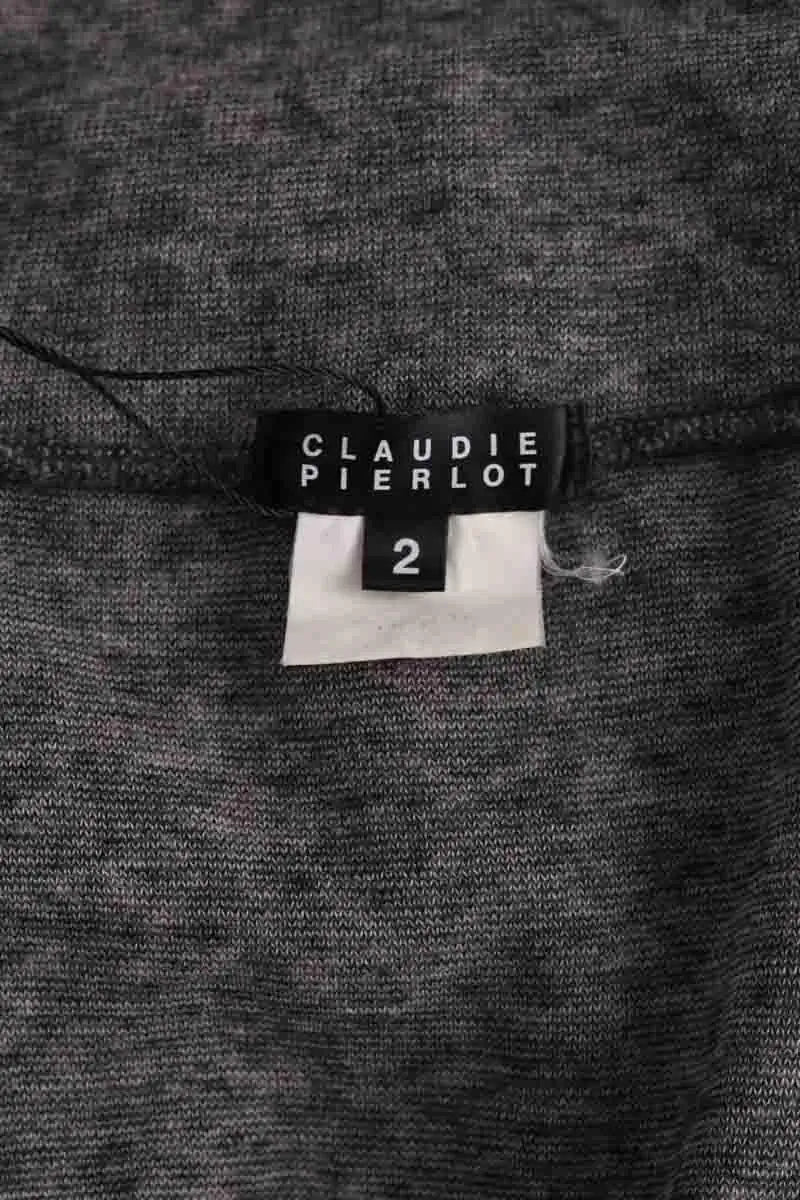 Pull Claudie Pierlot Gris en Coton