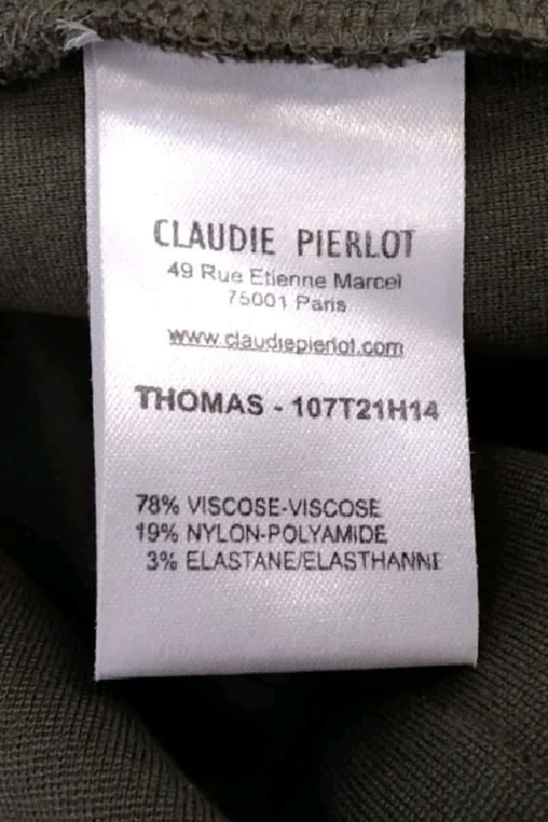 Pull Claudie Pierlot Kaki en Viscose