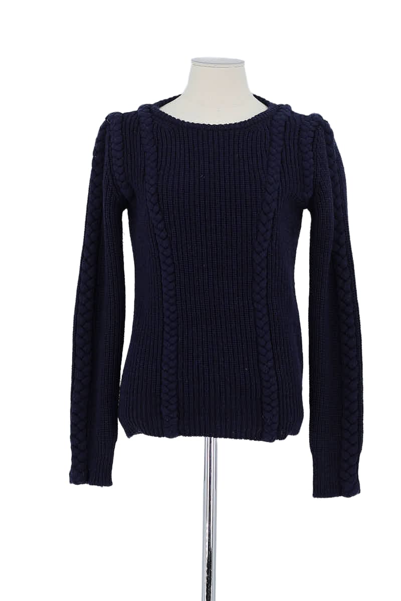 Pull Claudie Pierlot Marine en Laine, taille M - Seconde Main