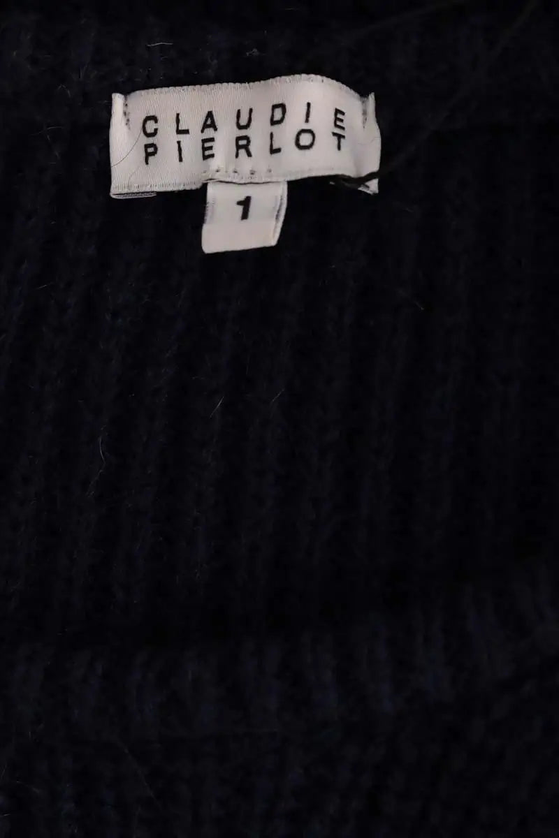 Pull Claudie Pierlot Marine en Synthétique