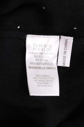 Pull Claudie Pierlot Noir en Coton