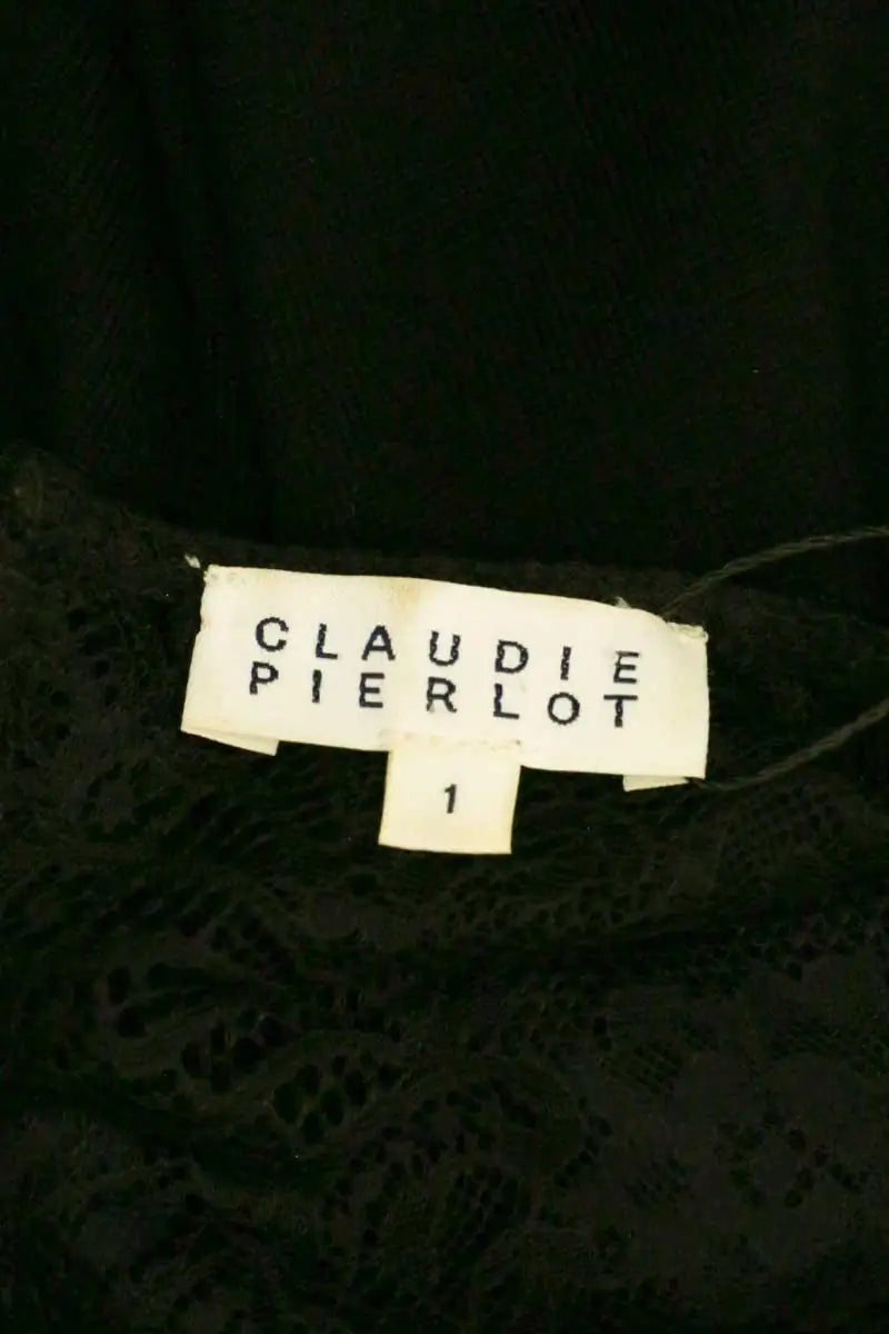 Pull Claudie Pierlot Noir en Laine