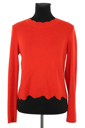 Pull Claudie Pierlot Rouge en Coton, taille L - Seconde Main