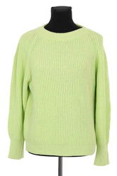 Pull Claudie Pierlot Vert en Coton, taille L - Seconde Main