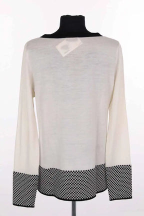 Pull Club Monaco Ecru en Laine
