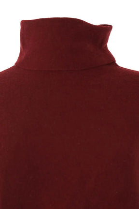 Pull col roulé Molli Bordeaux en Laine