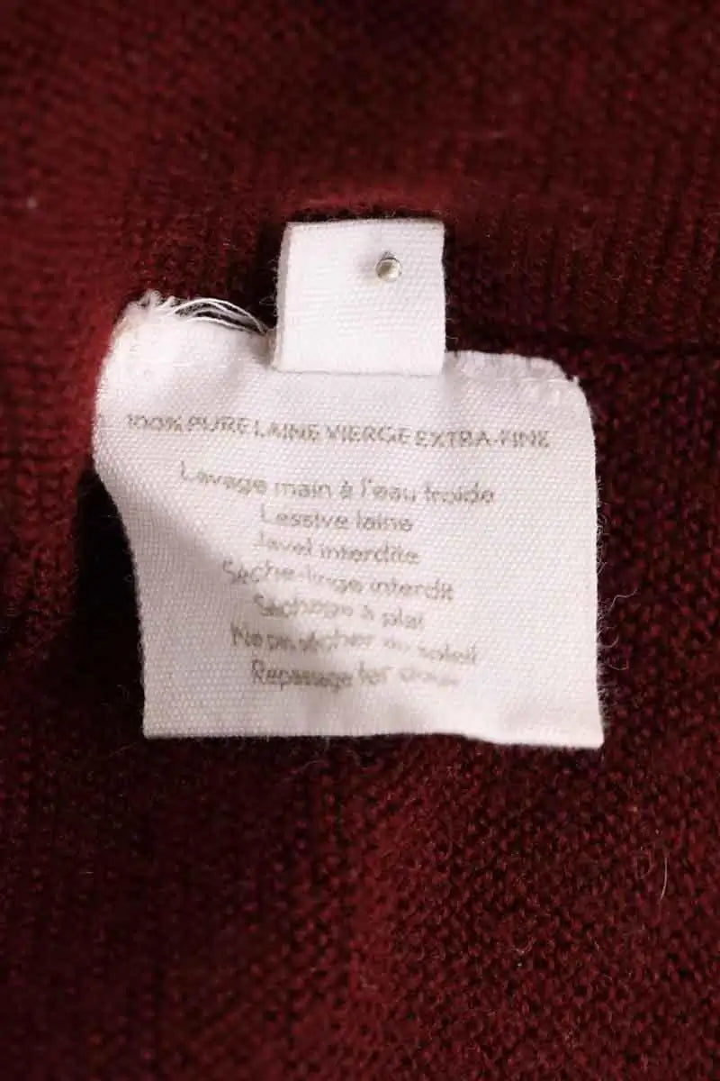 Pull col roulé Molli Bordeaux en Laine