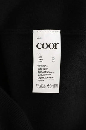 Pull Coor Noir en Laine
