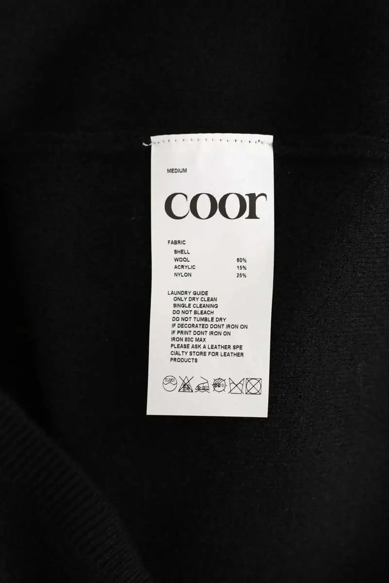 Pull Coor Noir en Laine