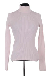 Pull Courrèges Rose en Viscose, taille M - Seconde Main