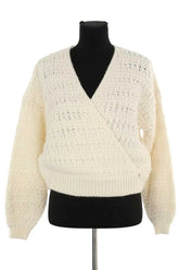 Pull Des Petits Hauts Beige en Laine, taille S - Seconde Main