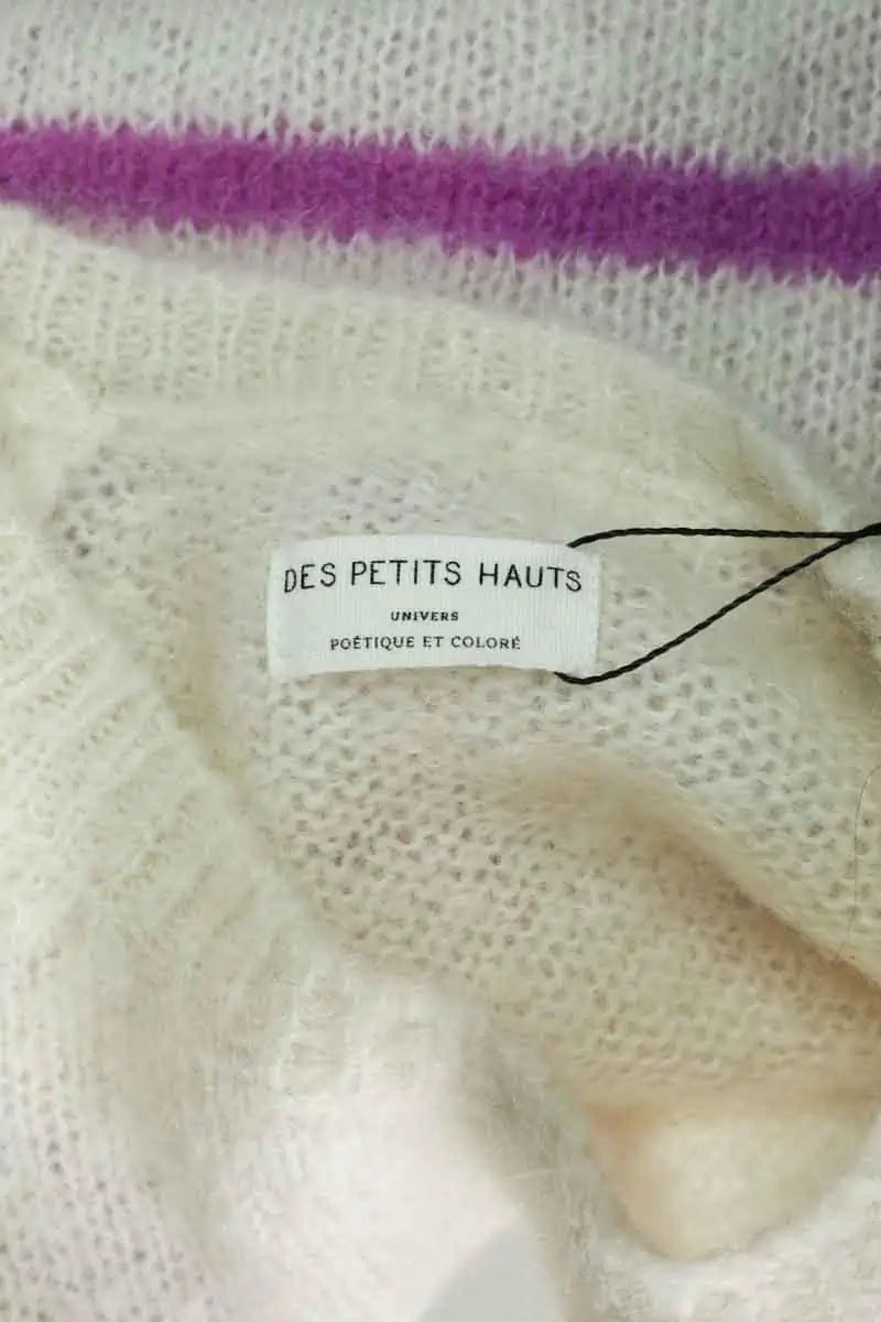 Pull Des Petits Hauts Blanc en Laine