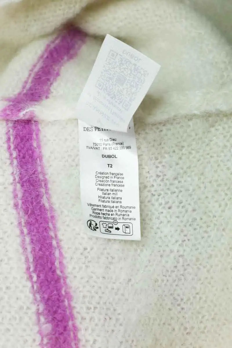 Pull Des Petits Hauts Blanc en Laine