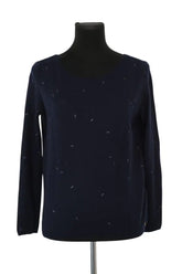 Pull Des Petits Hauts Enilise Marine en Laine, taille XS - Seconde Main