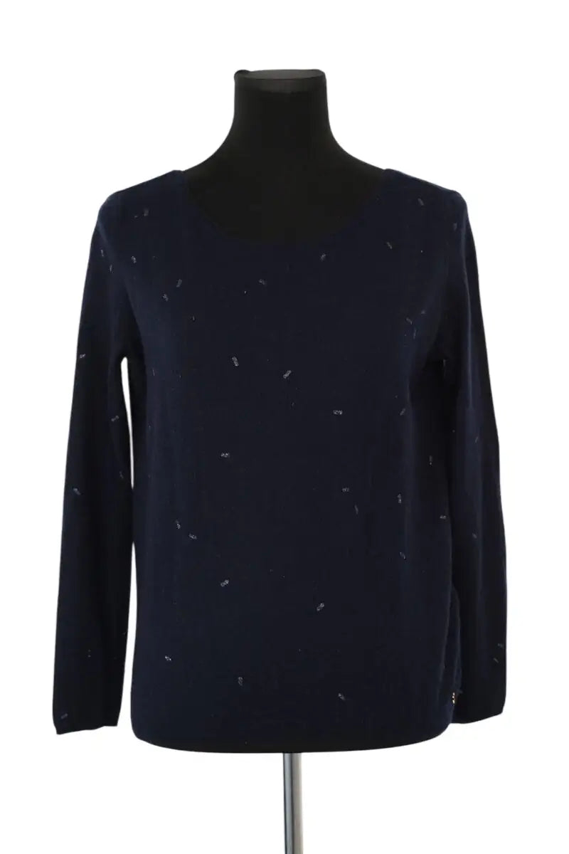 Pull Des Petits Hauts Enilise Marine en Laine, taille XS - Seconde Main
