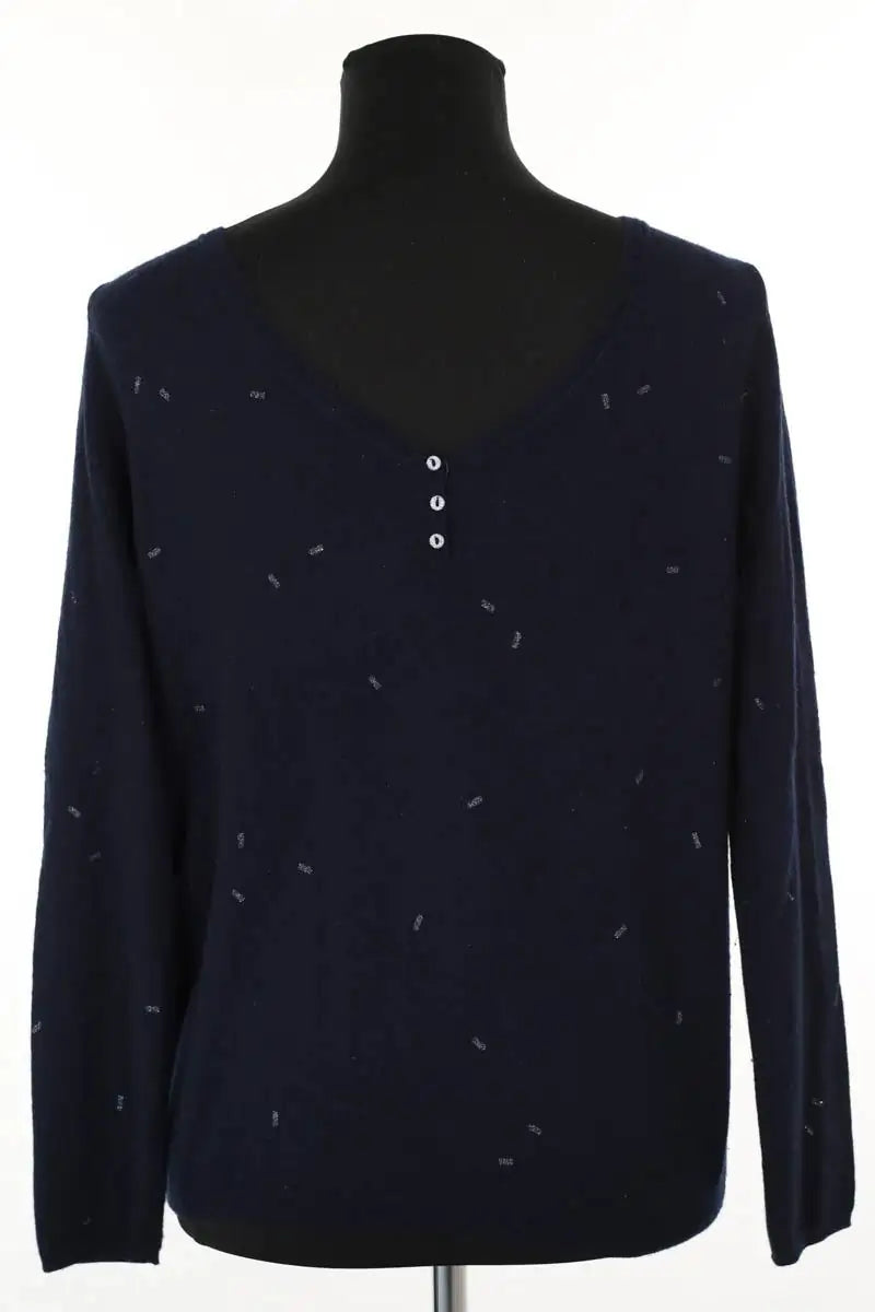 Pull Des Petits Hauts Enilise Marine en Laine