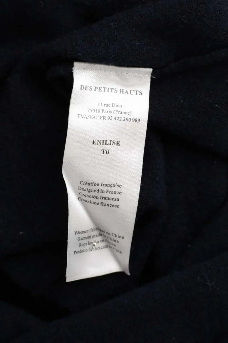 Pull Des Petits Hauts Enilise Marine en Laine