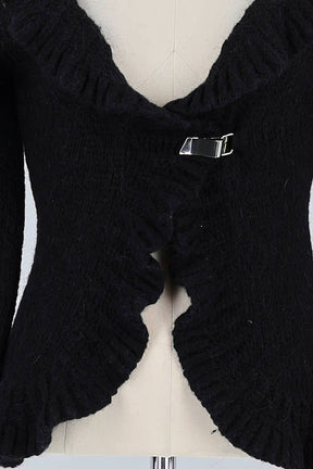 Pull Des Petits Hauts Noir en Laine
