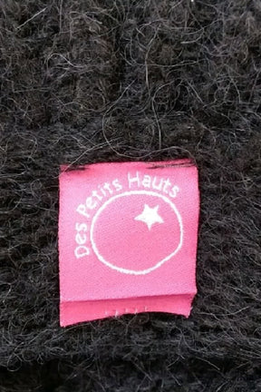 Pull Des Petits Hauts Noir en Laine