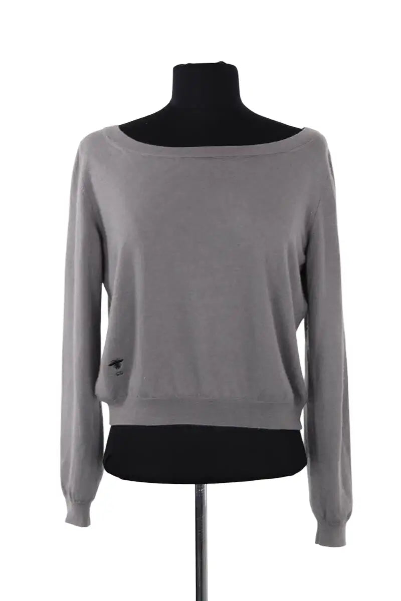 Pull Dior Gris en Cachemire, taille M - Seconde Main