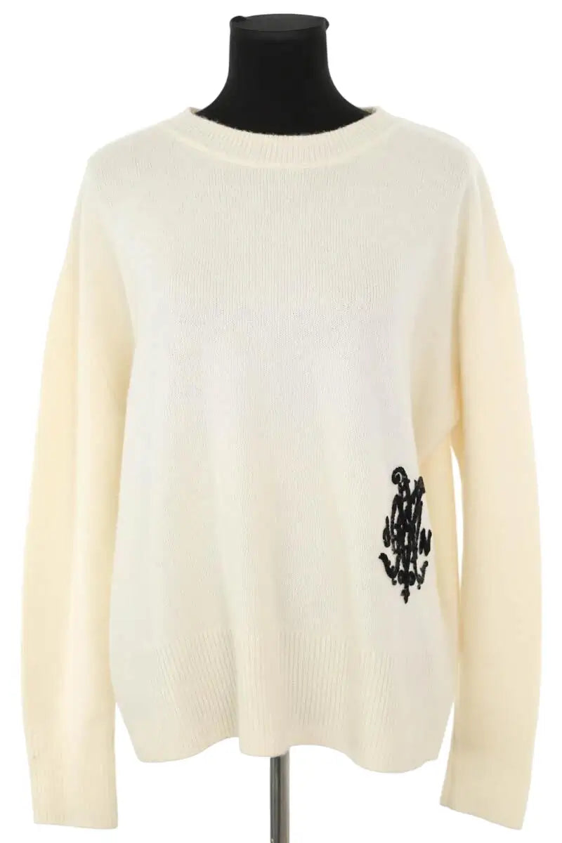 Pull DMN Ecru en Laine, taille S - Seconde Main