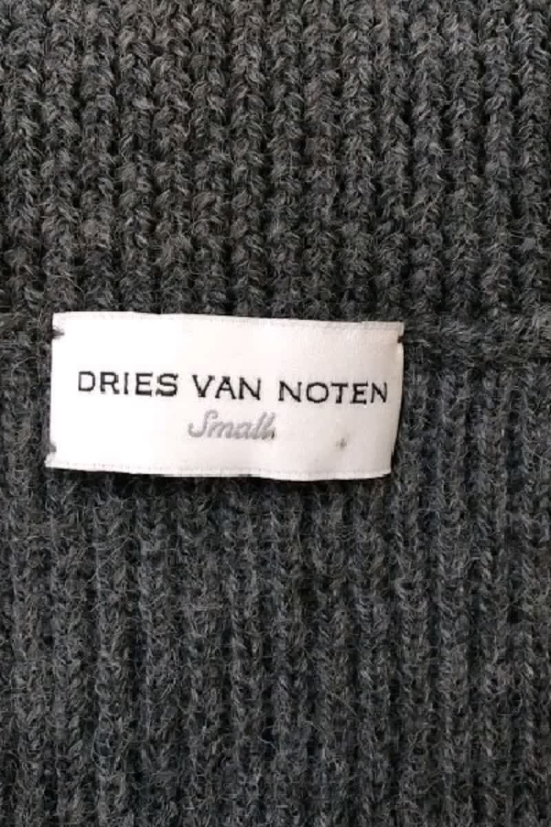 Pull Dries Van Noten Gris en Laine