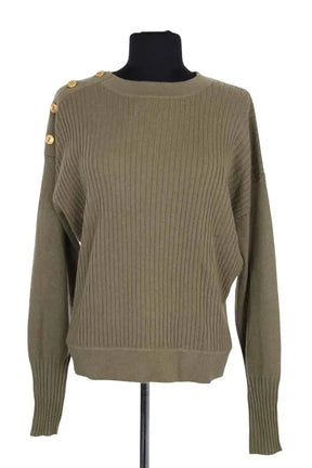 Pull Eres Savoureux Kaki en Laine, taille S - Seconde Main