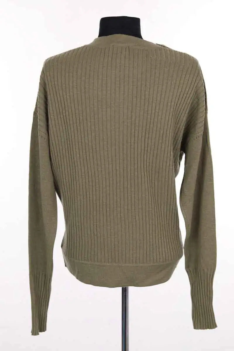 Pull Eres Savoureux Kaki en Laine