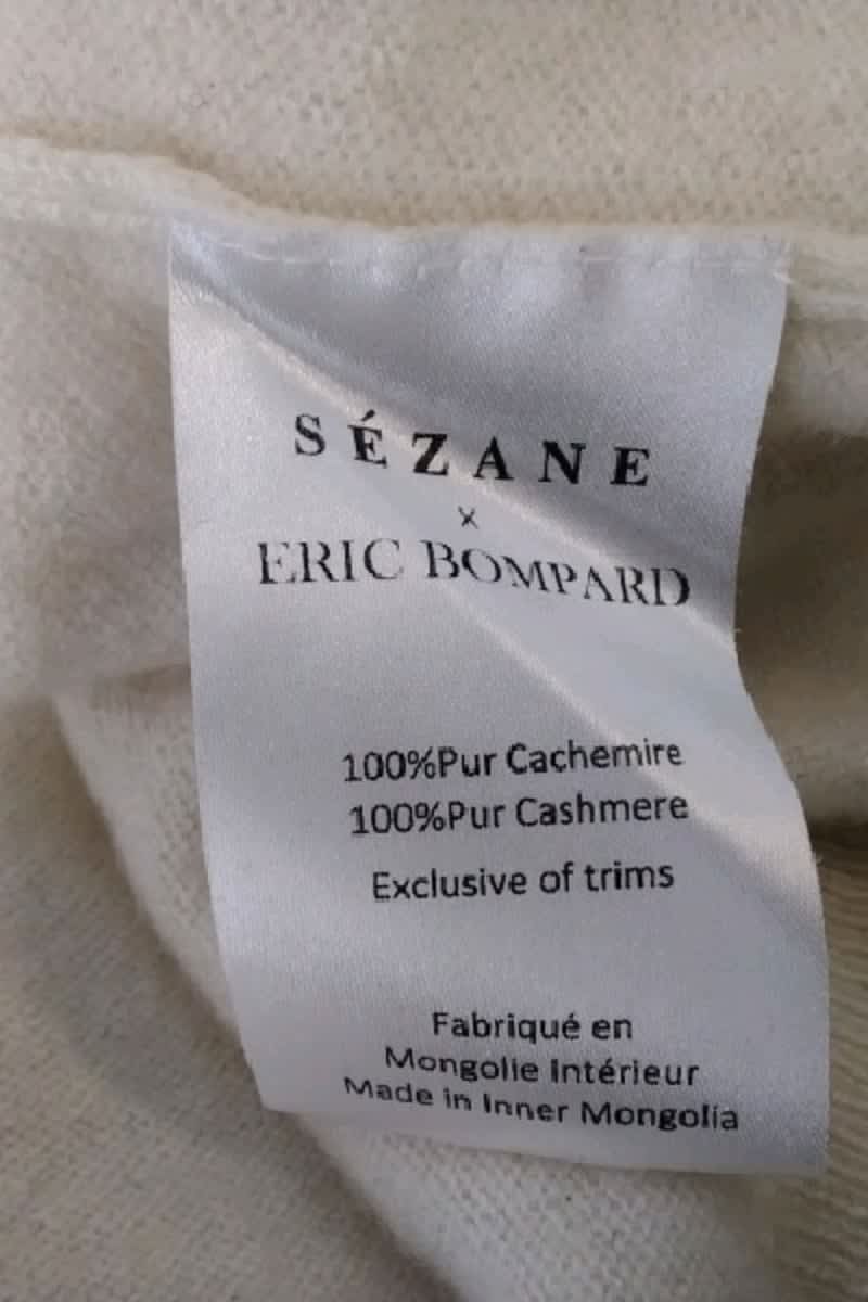 Pull Eric Bompard Beige en Cachemire