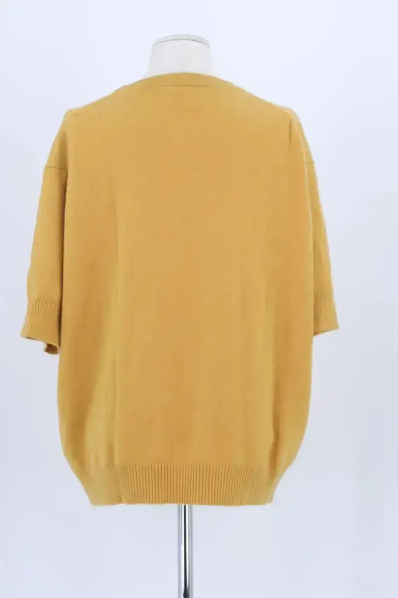 Pull Eric Bompard Jaune en Cachemire
