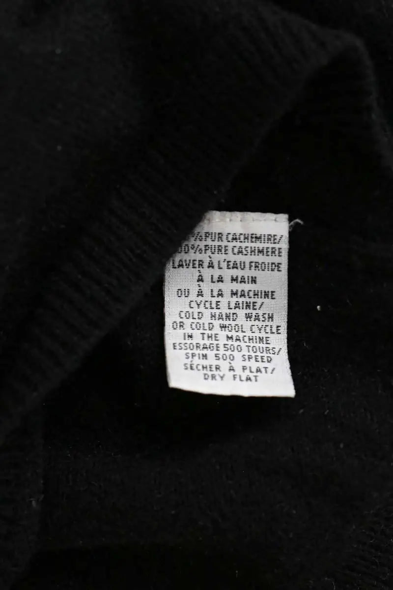Pull Eric Bompard Noir en Cachemire